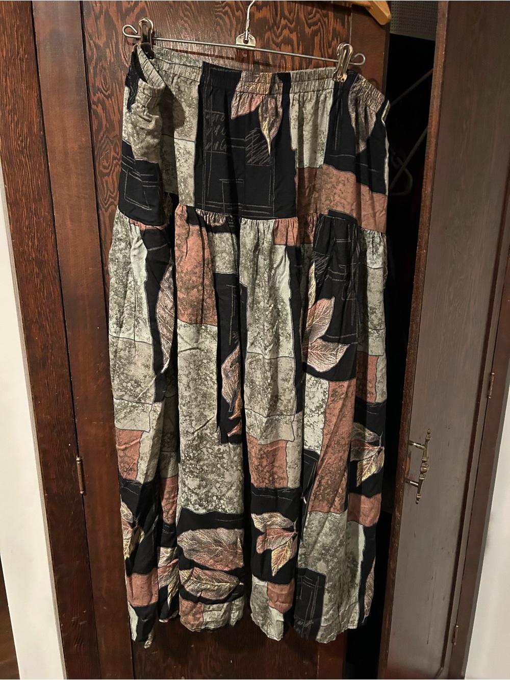 Bohemian Tiered Fall Pattern Skirt